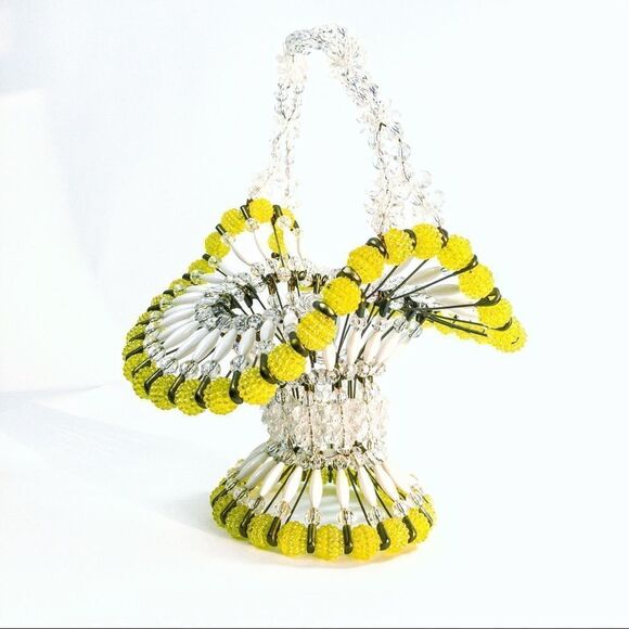 VTG MCM Safety Pin & Bead Basket - Picture 1 of 11